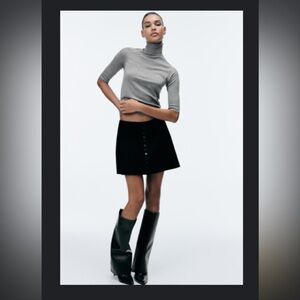 Zara high collar knit sweater